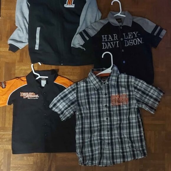 All for $100 - Authentic set of children's Harley Davdison shirts ages 4 to 10 - Picture 2 of 11